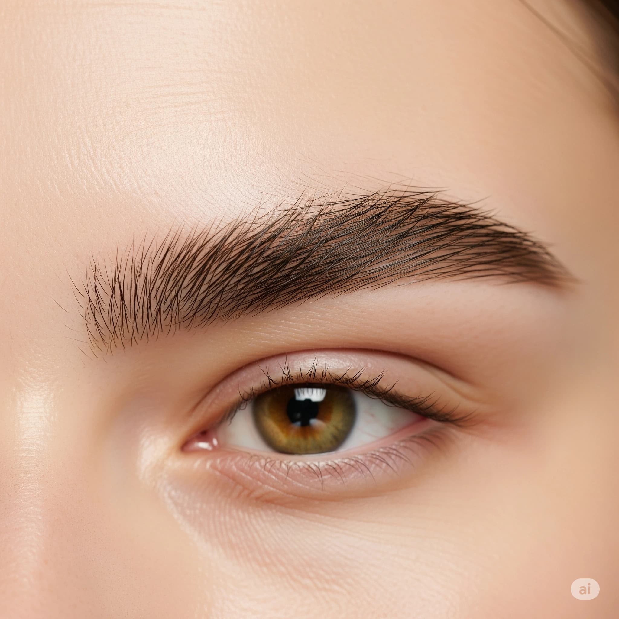 Straight Eyebrows
