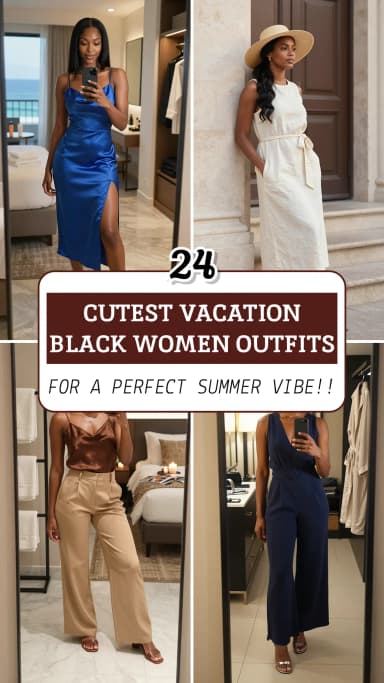24 Stunning Vacation Outfits for Black Women 2026 ✈️✨ | Best Travel Looks & Island Style Ideas | Classy & Trendy Holiday Fashion