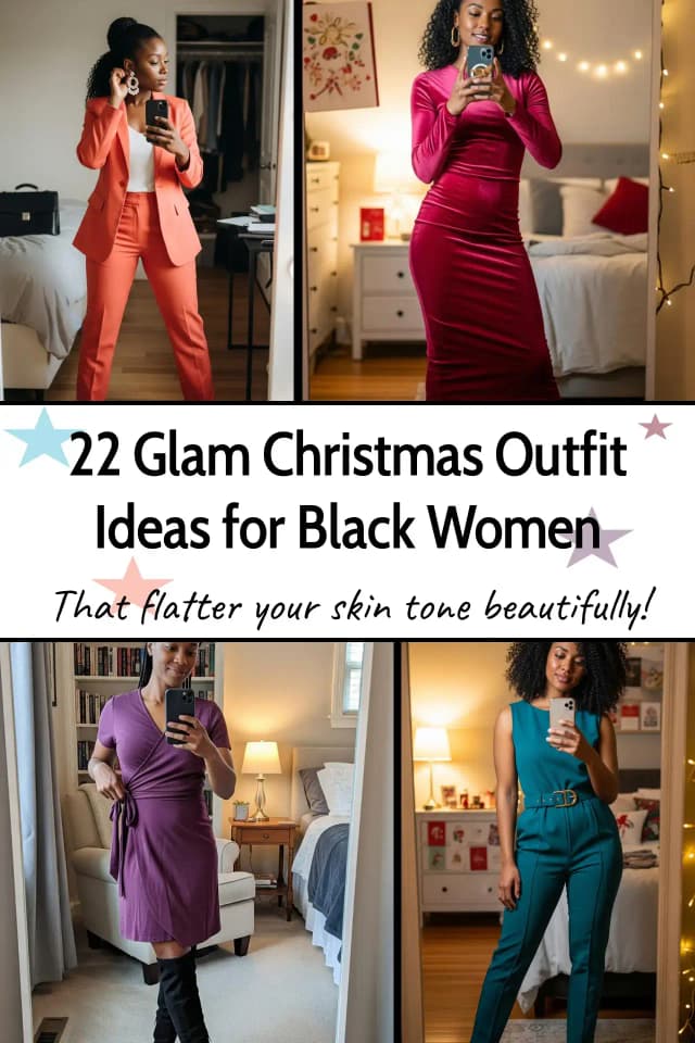 22 Christmas Outfits for Black Women 2025 🎄✨ | Best Christmas Outfit Ideas for Black Women | Stunning Holiday Style | Festive Looks for Every Celebration