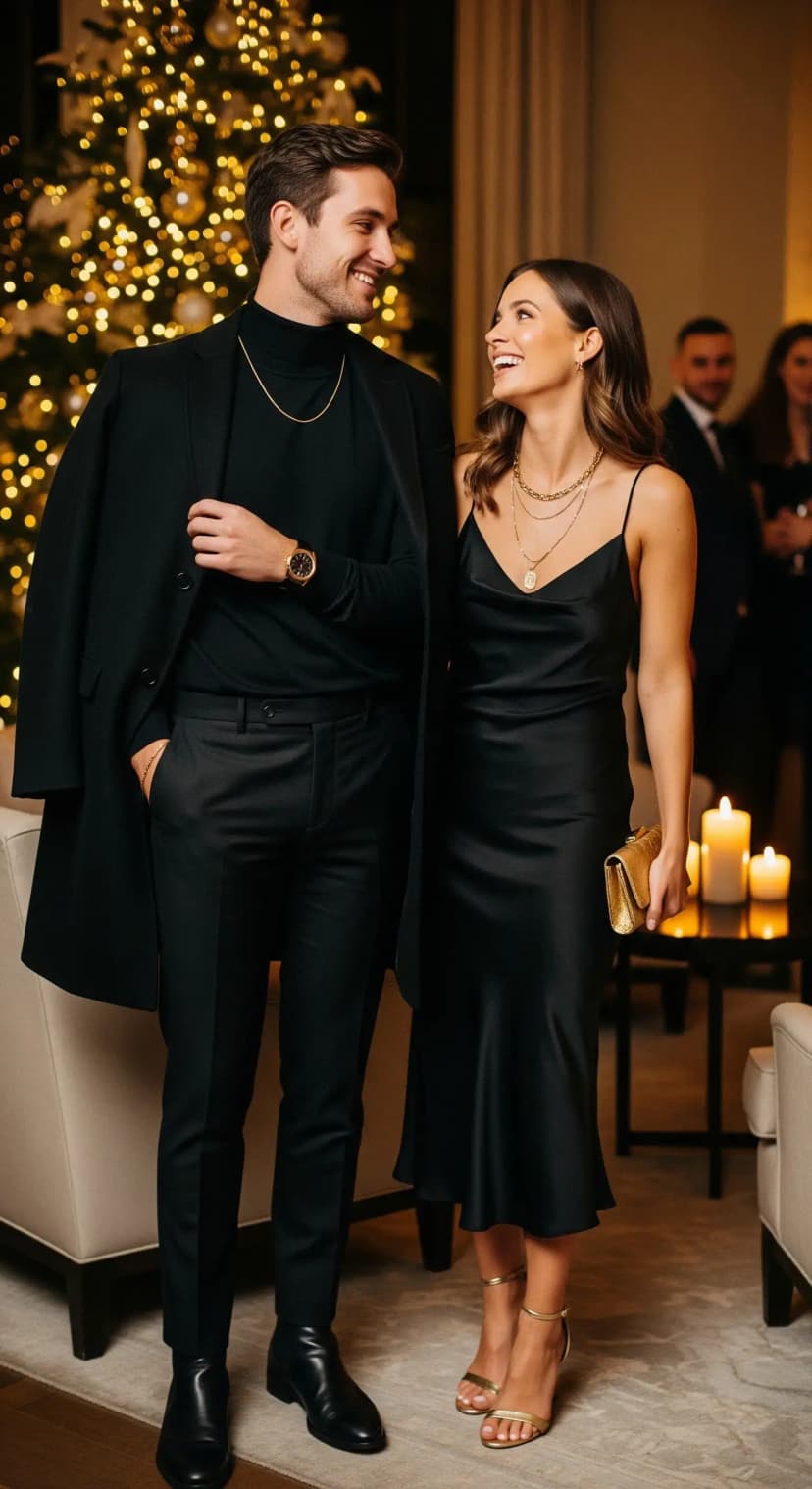 Elegant All-Black Ensemble