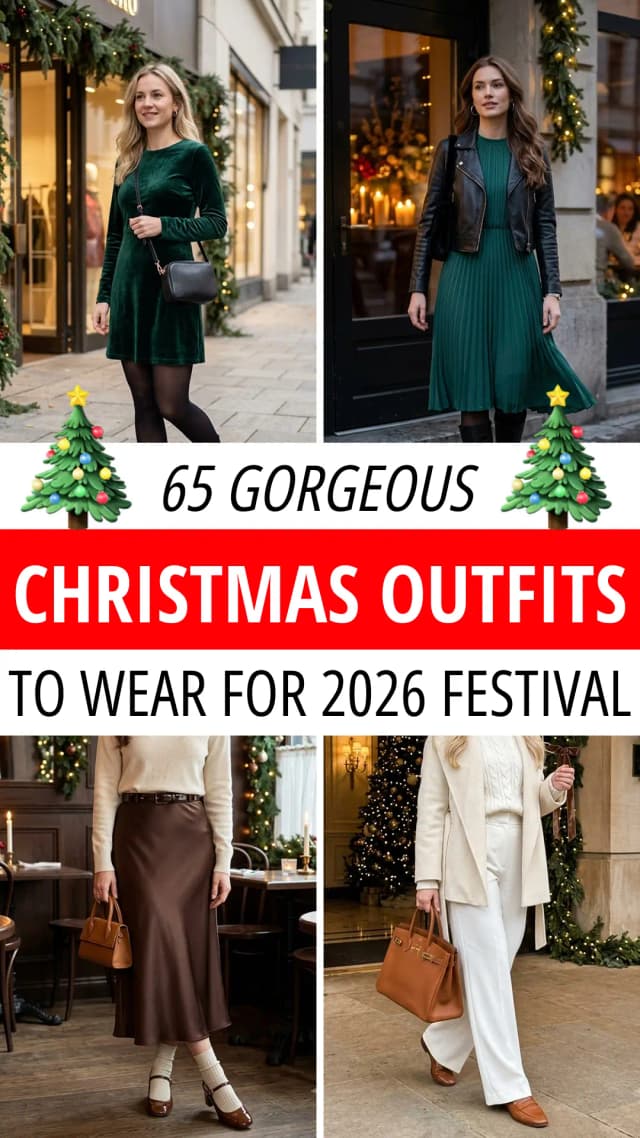 65 Christmas Outfits for Women to Save Before December 2026