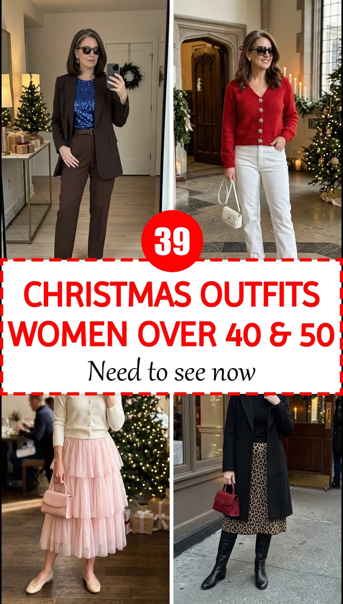 39 Christmas Outfits Women Over 40 & 50 Need to See