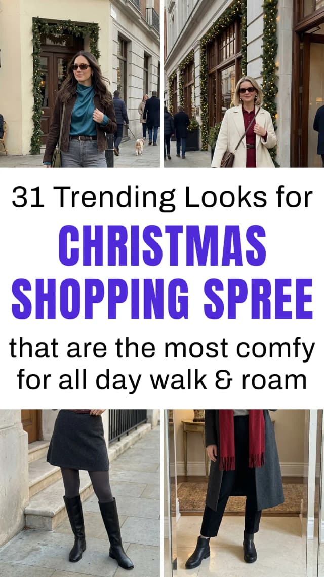 31 Christmas Shopping Outfits That Are Cute and Actually Practical