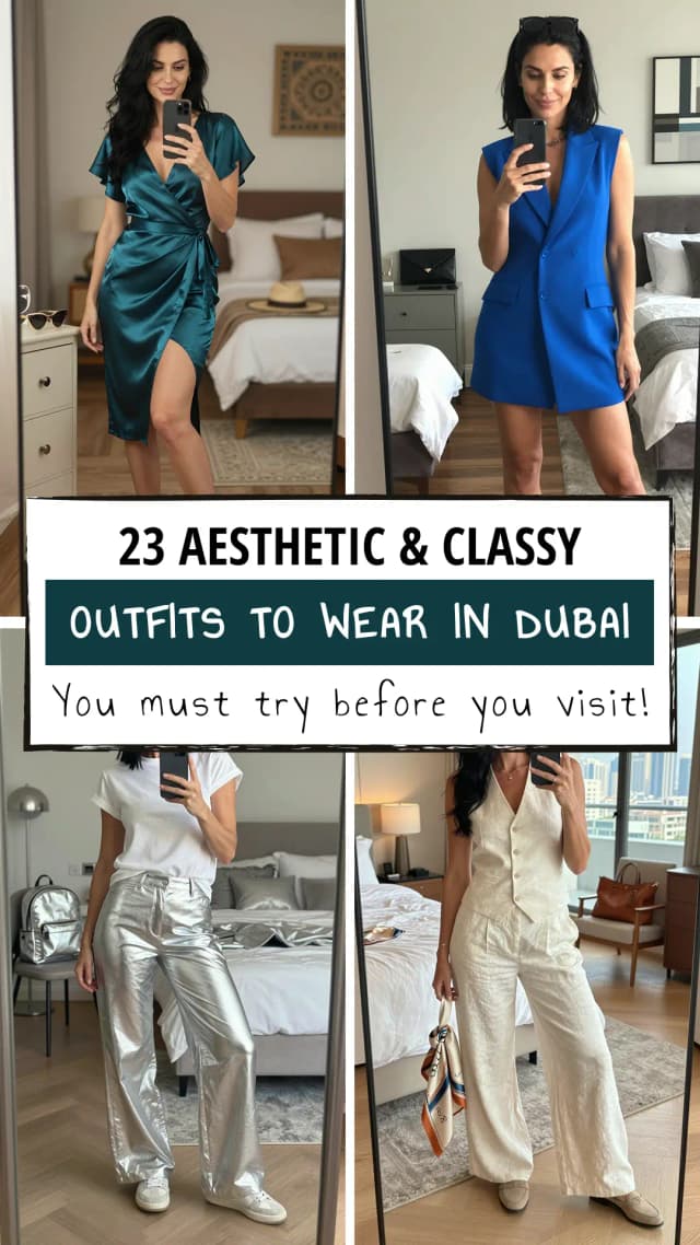 23 Best Vacation Outfits for Abu Dhabi & Dubai 2026 🇦🇪✨ | Stylish & Modest Looks for Desert Safari, Beach & City