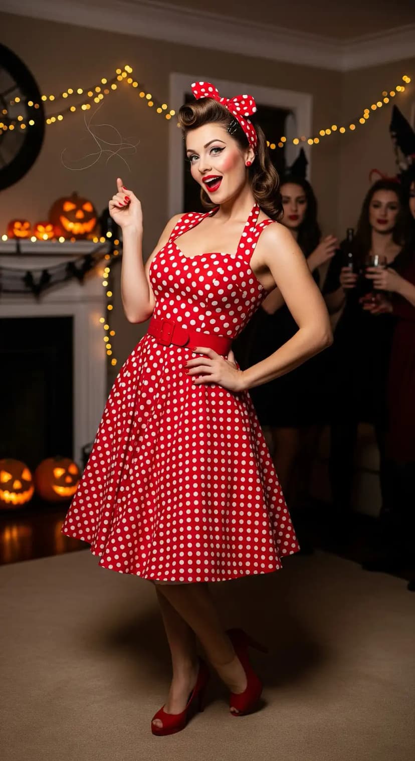 Vintage Polka-Dot & Pin-up