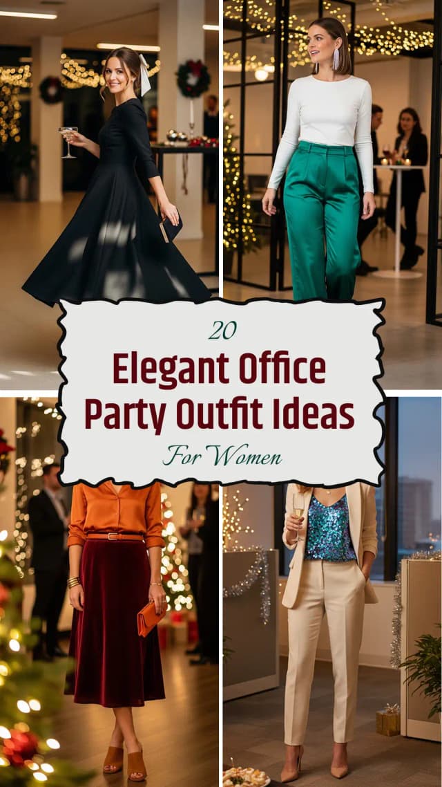 20 Best Office Holiday Party Outfit Ideas for Women 2025 🎉✨ | Classy, Trendy & Festive Looks to Shine at Every Office Celebration