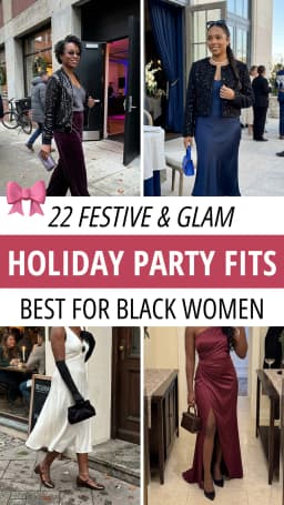 22 Holiday Party Outfits for Black Women That Redefine Festive Glam