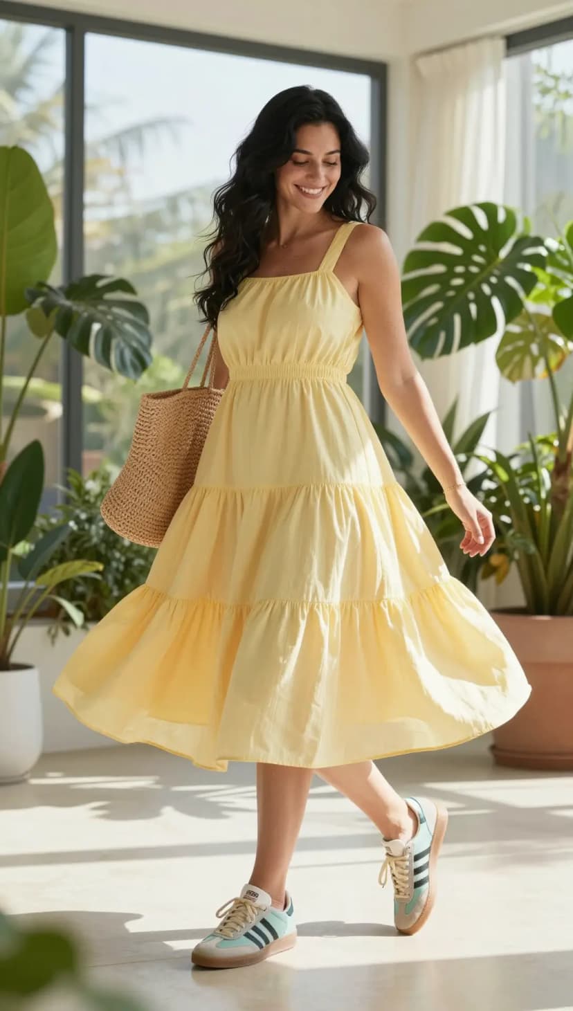 Yellow Cotton Sundress
