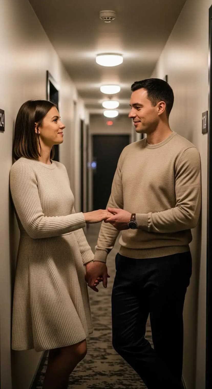 Cream Knit Dress + Beige Cashmere Sweater | Beige Cashmere Sweater + Navy Trousers