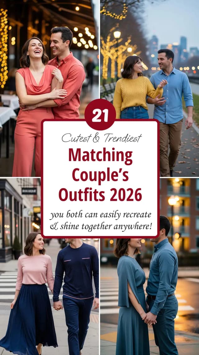 21 Romantic Matching Couples Outfits That'll Make You Look Amazing Together 2026 | Best Matching Couple Outfit Ideas | Coordinated Romantic Looks