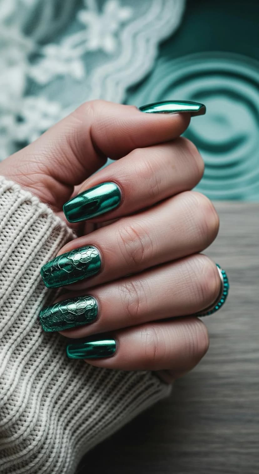 Emerald Chrome Scales + Glossy Finish