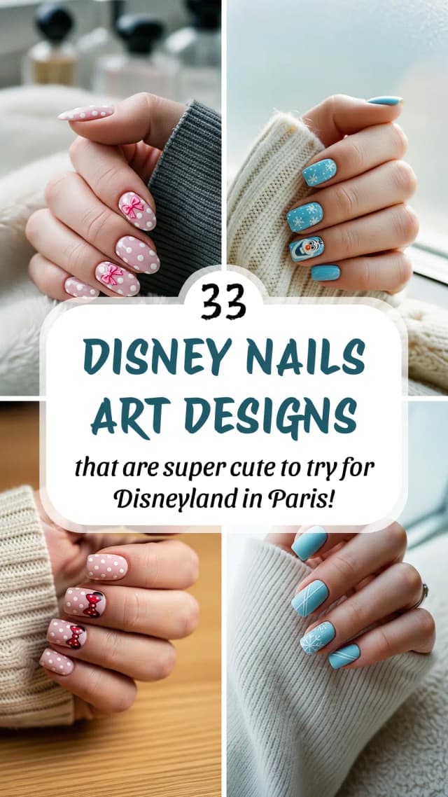 33 Fun & Magical Disney Nail Art Ideas 2026 ✨ | Best Disney Nail Designs | Cute Disney Manicure | Magical Theme Park Nails