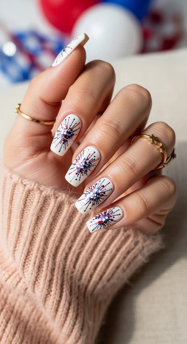 Sparkling Firework Burst