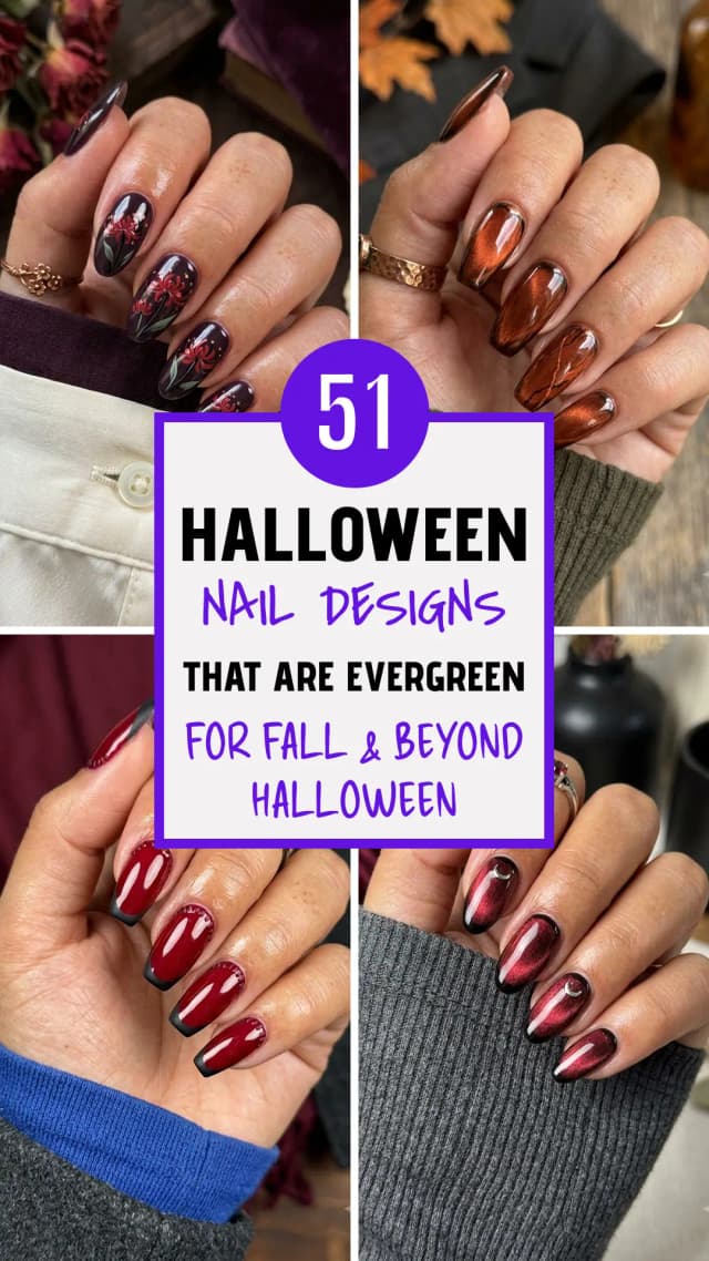 51 Halloween Nail Ideas That Are Trending in 2026 👻💅✨ | Spooky & Aesthetic Halloween Nail Designs | Trendy Halloween Manicure Inspiration