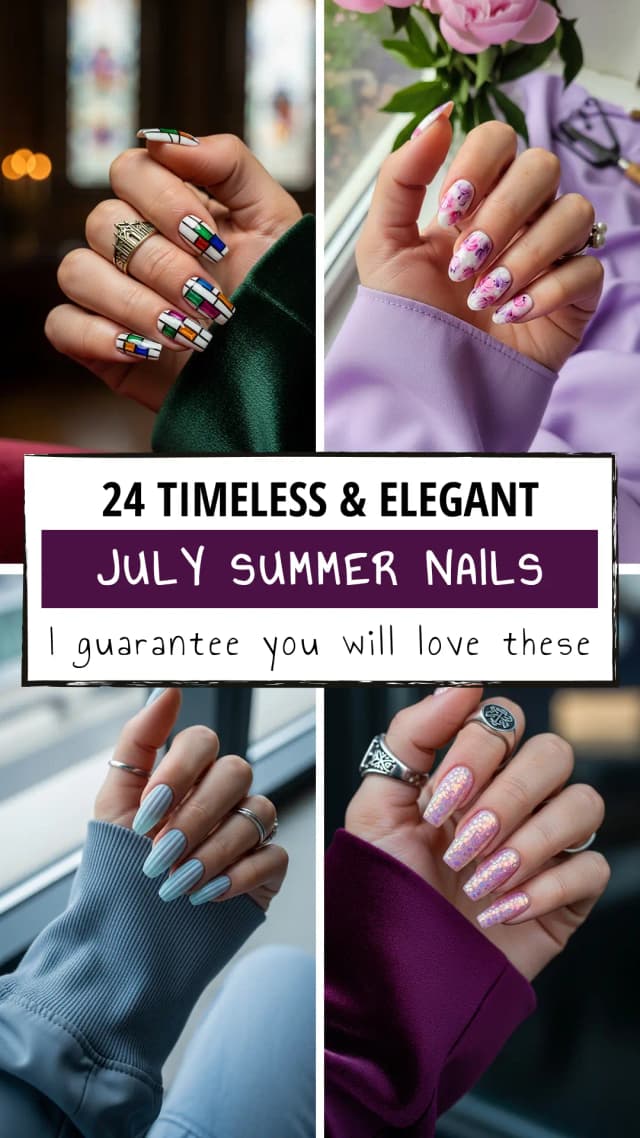 24 Stunning July Nail Designs for Summer 2026 ☀️💅 | Best July Nail Ideas | Summer Manicure Trends | Trendy July Mani Inspiration