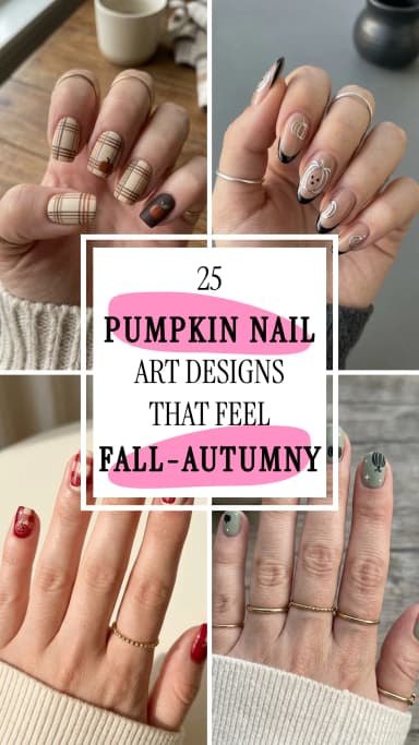 Pumpkin Nail Art Designs That Feel Autumny 🎃💅✨