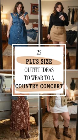 25 Best Plus Size Country Concert Outfit Ideas for Women 2026 🤠👢 | Trendy, Cute & Comfy Concert Looks for Curvy Women