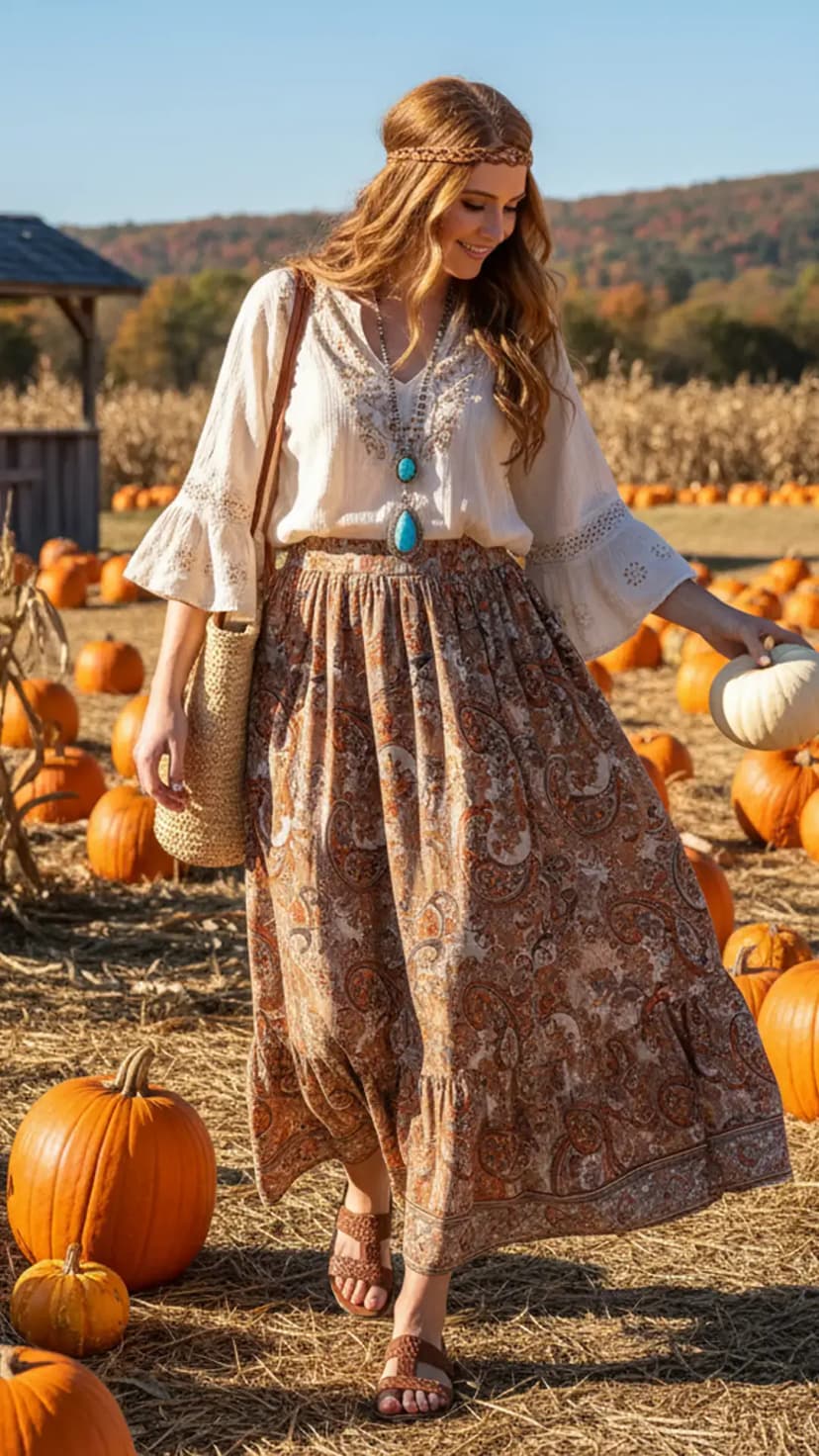 Boho Paisley Maxi