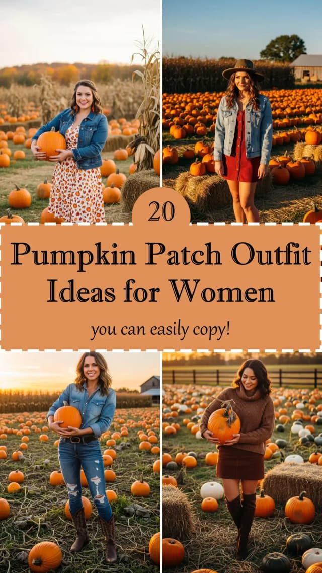 20 Cute, Trendy & Comfy Pumpkin Patch Outfit Ideas for Women 2025 🎃🍁 | Perfect Looks for Fall Photos, Farm Visits & Autumn Activities