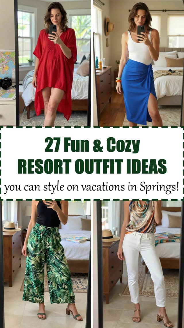 27 Chic Resort Outfits for Your Next Vacation 2026 | Best Resort Wear Ideas | What to Wear on Vacation