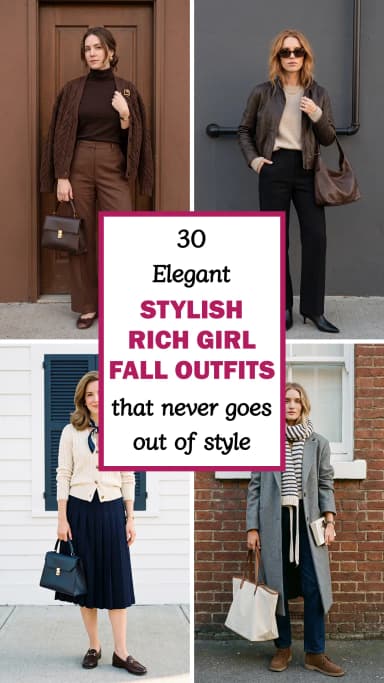 30 Rich-Girl Fall Outfits That Look Expensive Without Trying Too Hard
