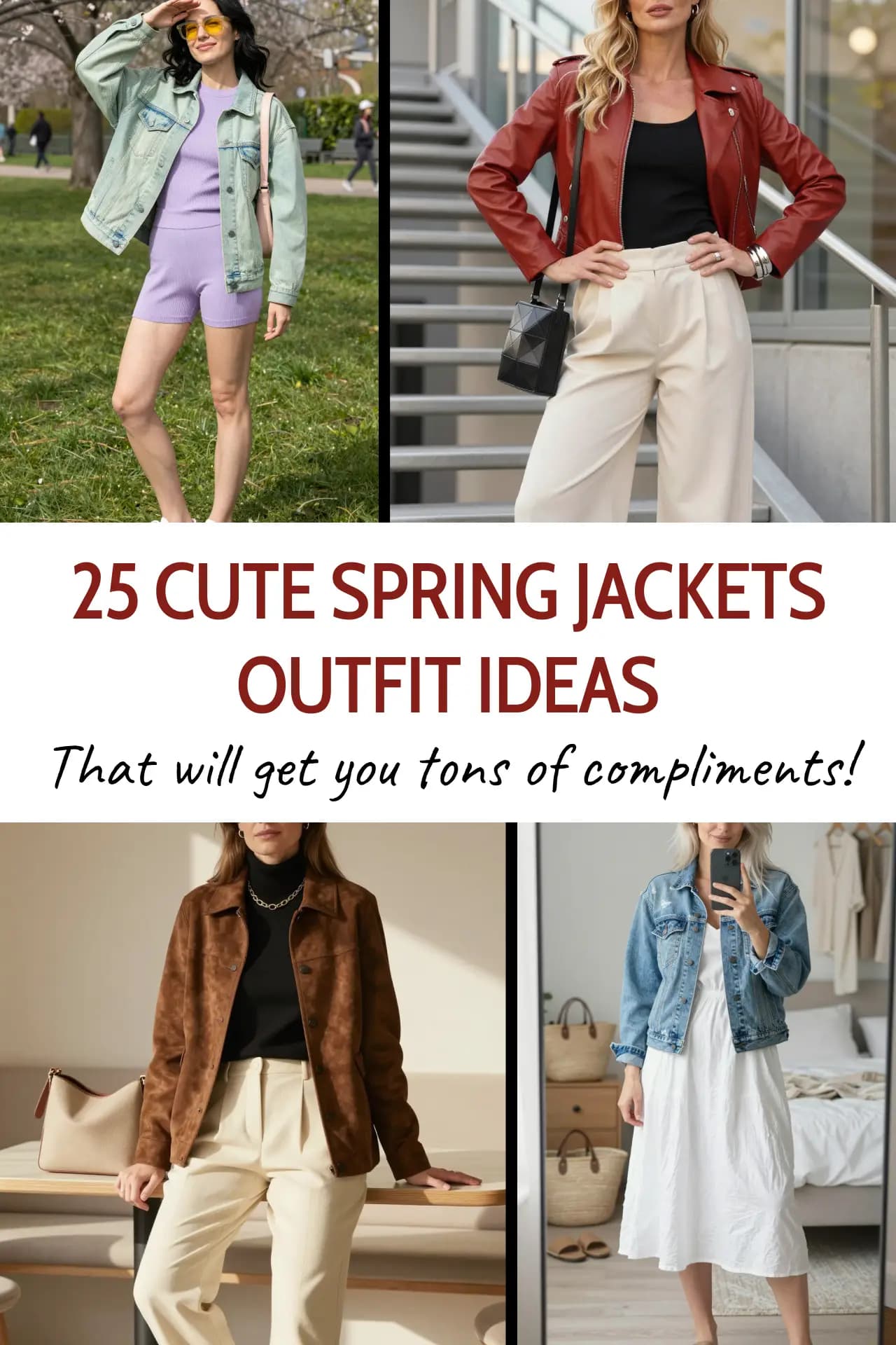 25 Best Spring Jacket Outfit Ideas for Women 2026 🌸🧥 | Trendy, Cute & Chic Spring Looks