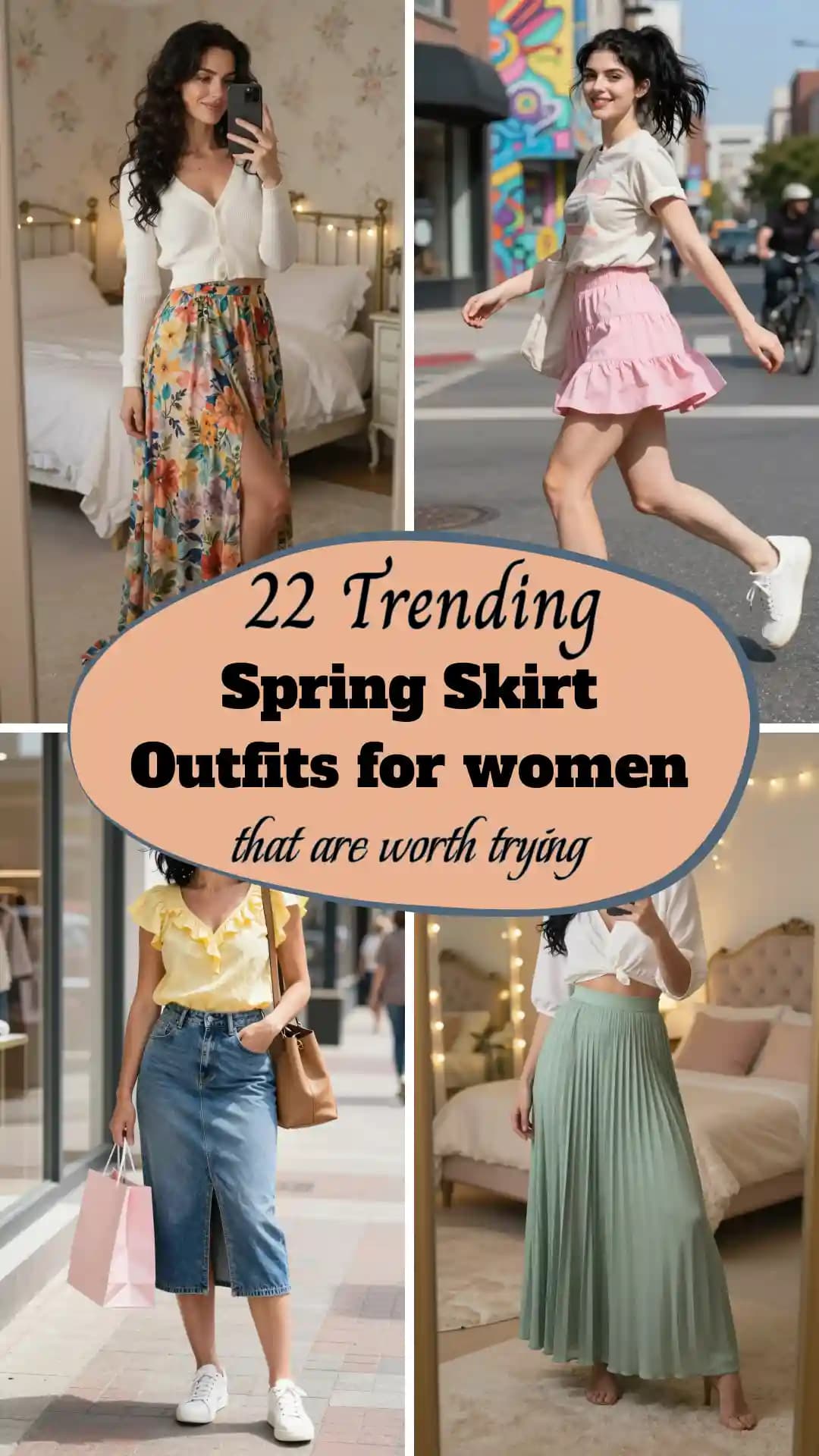 22 Effortless Spring Skirt Outfits 2026 🌸✨ | Skirt looks for spring 2026| How to style skirt this Spring