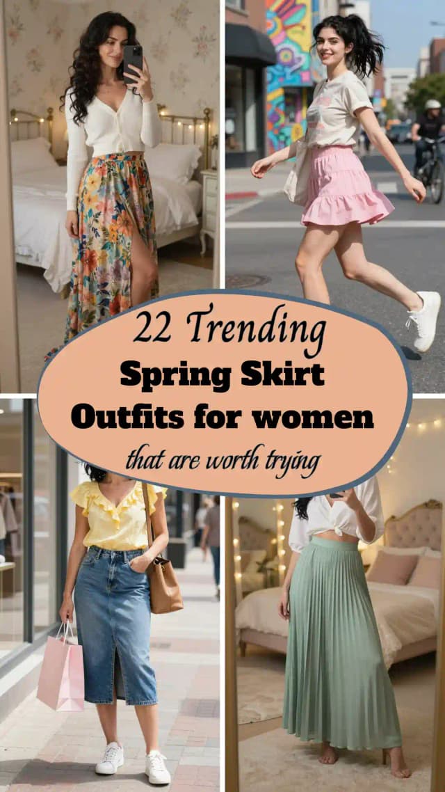 22 Effortless Spring Skirt Outfits 2026 🌸✨ | Skirt looks for spring 2026| How to style skirt this Spring