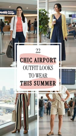22 Best Summer Airport Outfits for Long Flights 2026 ✈️☀️🥤 | Comfy, Chic & Practical Travel Style Guide | What to Wear for Long-Haul Travel