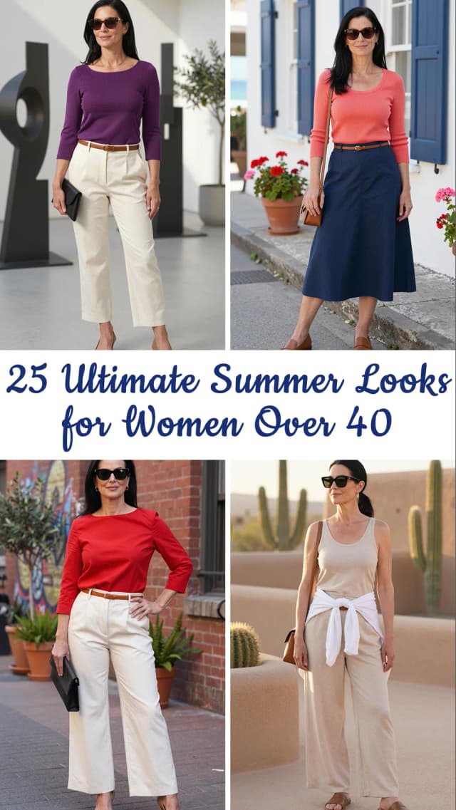 25 Best Summer Outfits for Women Over 40 ☀️👗👵 | Chic, Flattering & Age-Appropriate Summer Fashion Guide | Dressing for Heat & Style