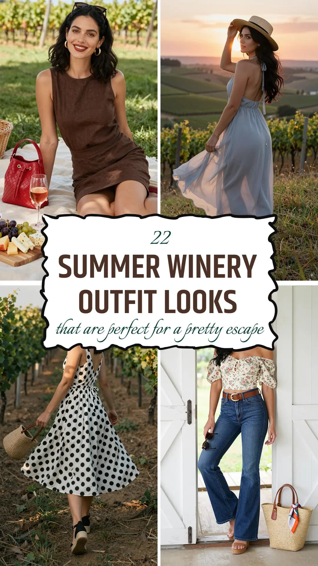 22 Best Summer Winery Outfits for Women 2026 🍷🍇☀️ | Chic, Elegant & Romantic Vineyard Style Guide | What to Wear to a Winery