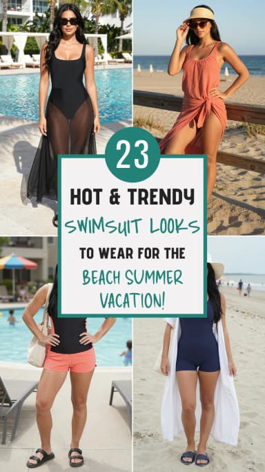 23 Best Swimsuit Outfits for Women to Wear on Beaches 2026 👙🏖️ | Trendy, Cute & Flattering Beach Looks for Every Body Shape