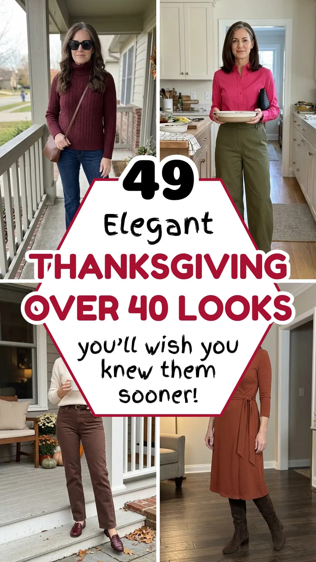 49 Thanksgiving Outfits Over 40 & 50 You’ll Wish You Saw Sooner
