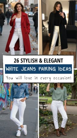 26+ Best White Jeans Outfits for Women 2026 | How to Style White Denim: Trendy, Chic & Versatile Looks for Every Season