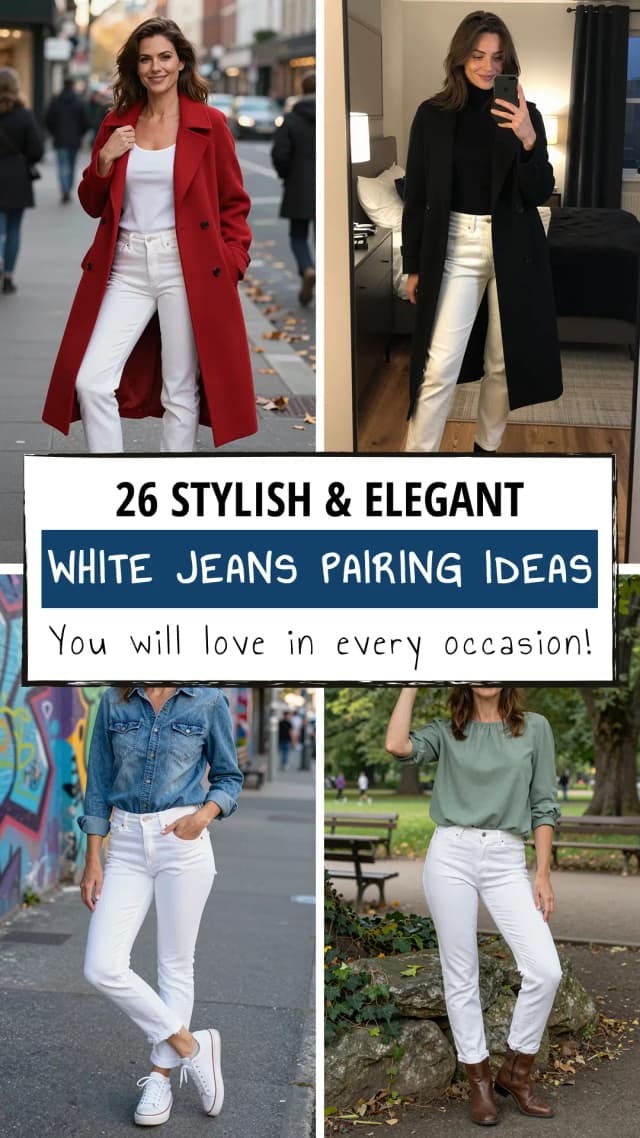 26+ Best White Jeans Outfits for Women 2026 | How to Style White Denim: Trendy, Chic & Versatile Looks for Every Season