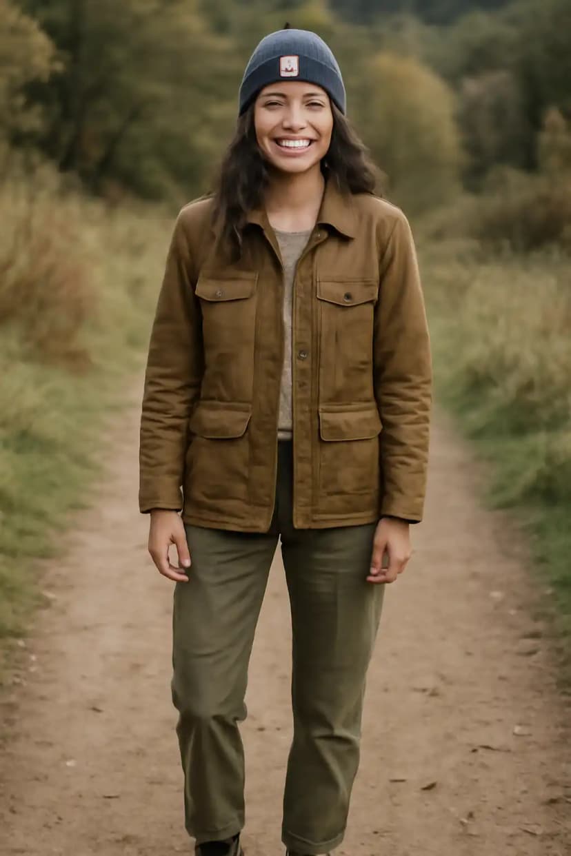 Barn Jacket + Cargo Pants + Ankle Boots