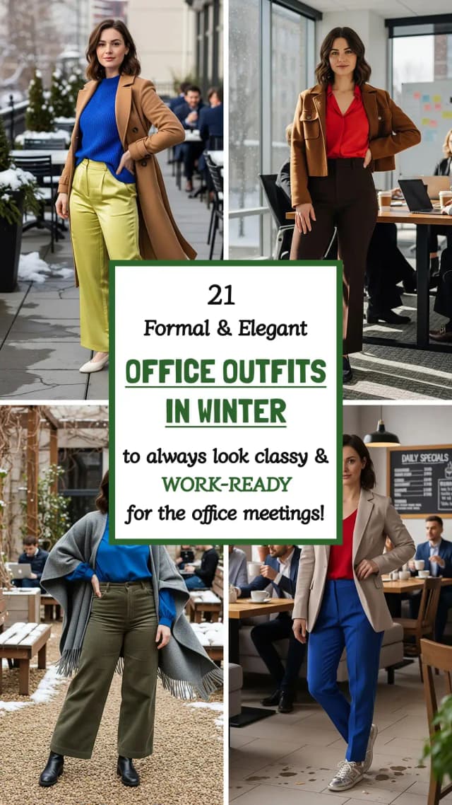 21 Winter Office Workwear Outfits for Professional Style 2026 ❄️✨ | Best Winter Office Outfit Ideas | Stay Professional and Stylish This Season
