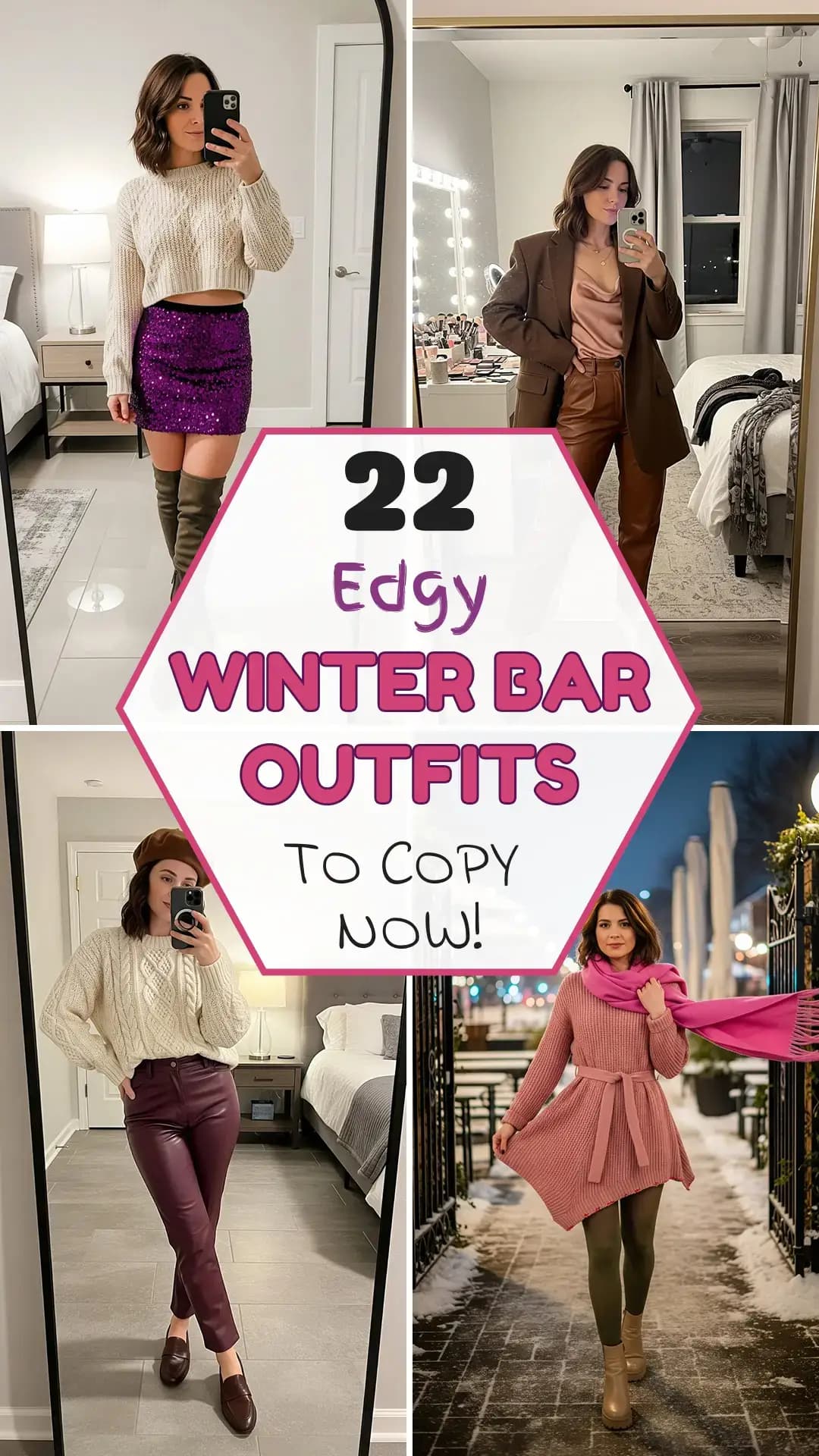 ❄️ Winter Bar Outfits That'll Keep You Cozy & Chic | 22 Best Winter Bar Outfit Ideas 2025 | Trendy Winter Bar Looks | Cozy Night Out Outfits