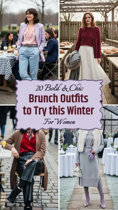 20 Winter Brunch Outfits for Women 2025 ☕✨ | Best Winter Brunch Outfit Ideas | Cozy & Chic Style for Your Brunch Dates | Trendy Winter Brunch Fashion
