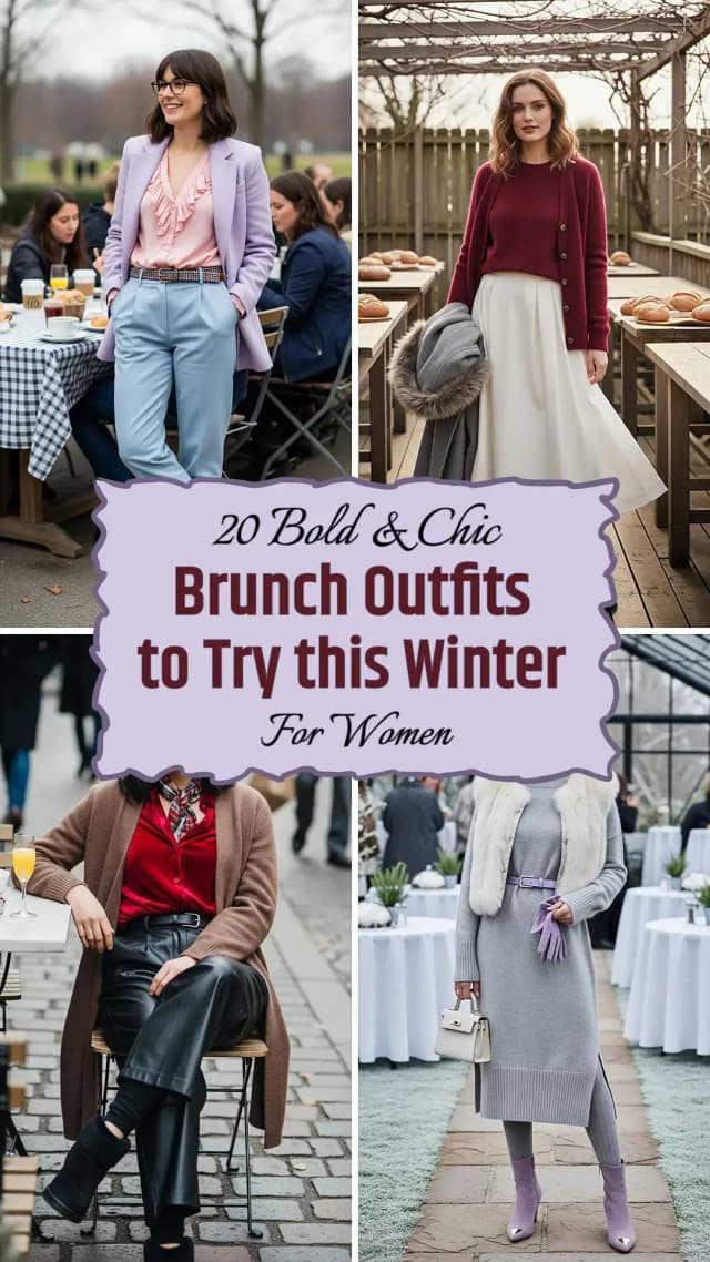 20 Winter Brunch Outfits for Women 2026 ☕✨ | Best Winter Brunch Outfit Ideas | Cozy & Chic Style for Your Brunch Dates | Trendy Winter Brunch Fashion