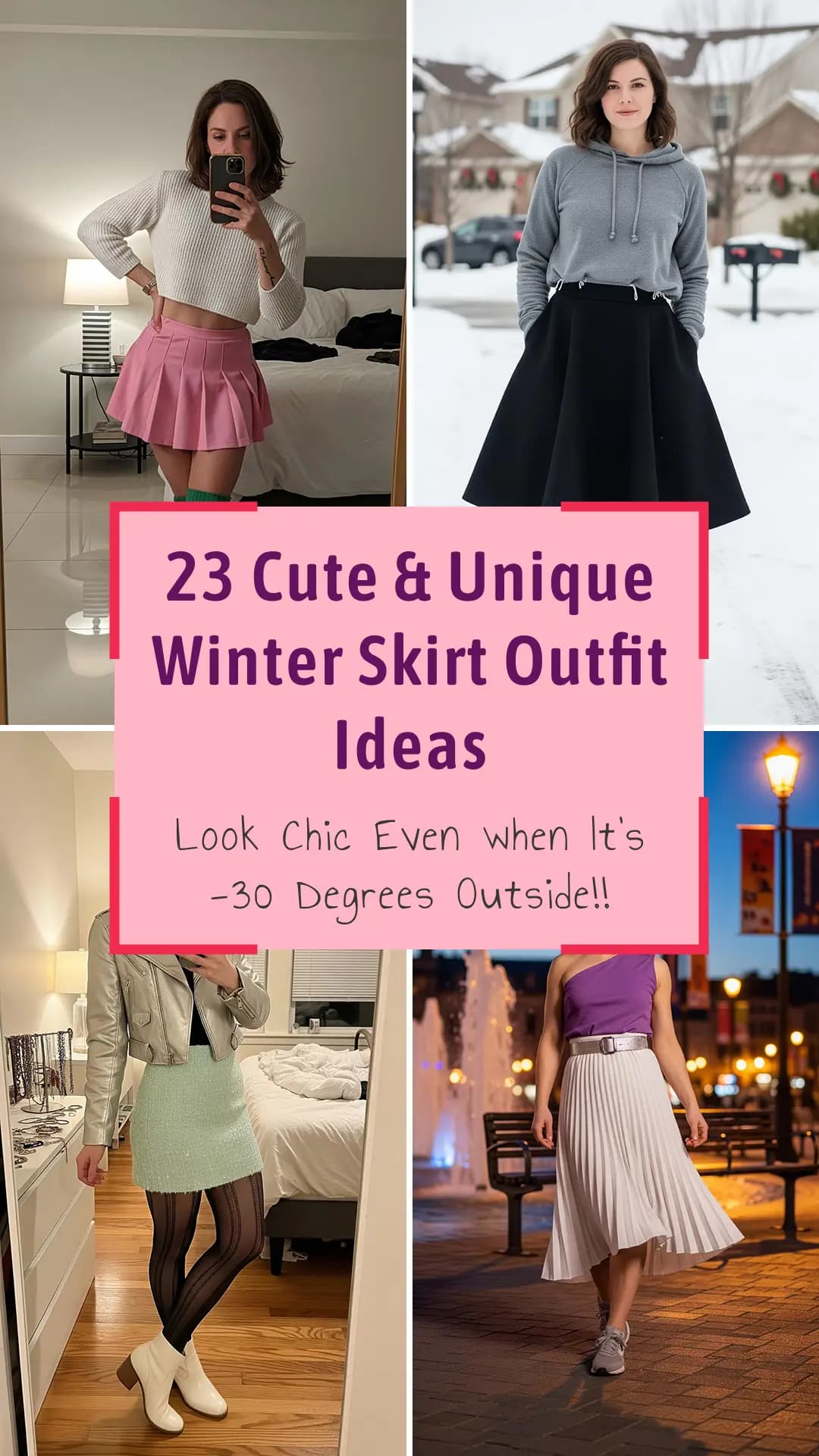 23 Winter Skirt Outfits for Women 2025 ❄️✨ | Stylish, Warm, and Trendy Skirt Outfit Ideas for Winter | Best Midi, Maxi, and Mini Skirt Looks with Boots, Tights, and Layers