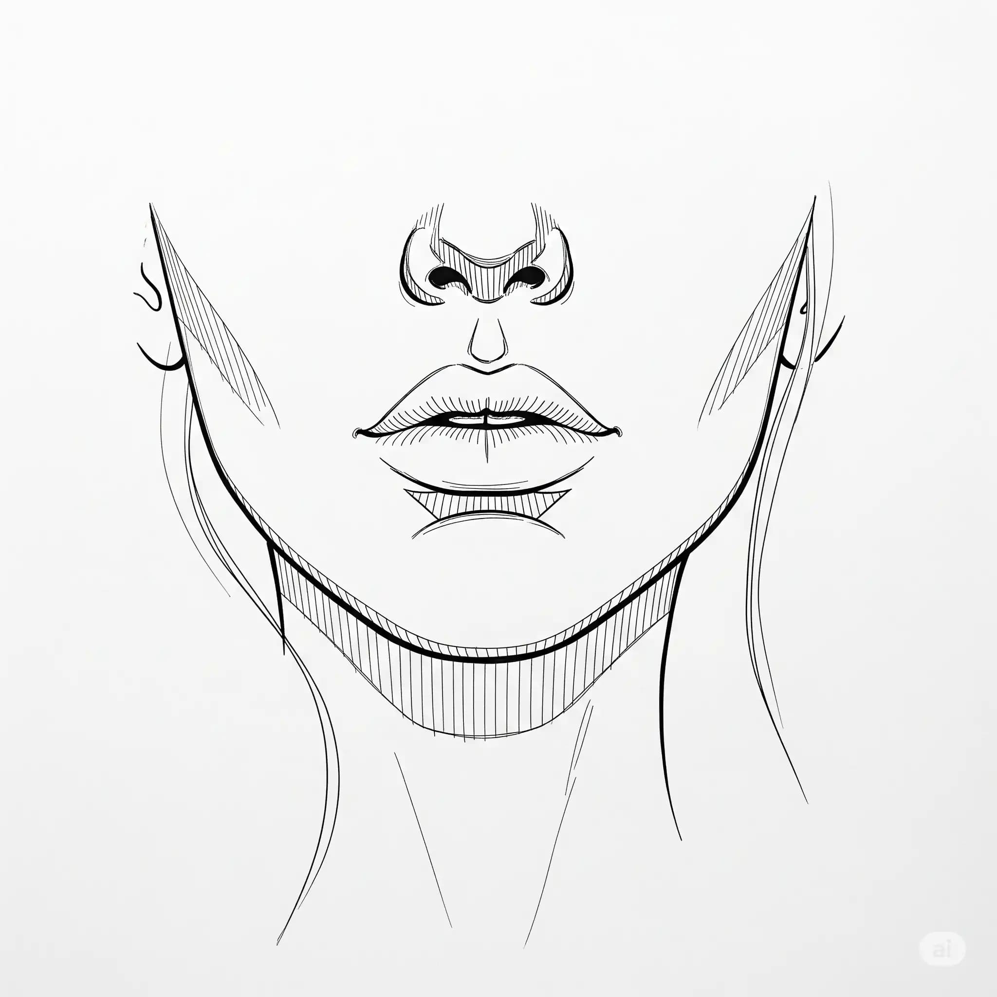 Oval Jawline