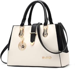 Tote Shoulder Crossbody Bag (White)