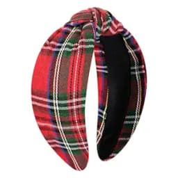 Red Plaid Headband