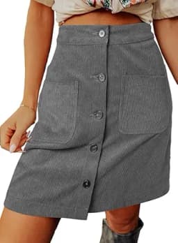 Corduroy Mini Skirt