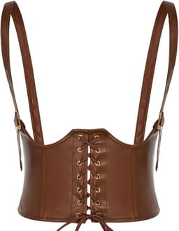 Elastic Faux Leather Belt