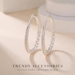 Silver Hoop Earrings