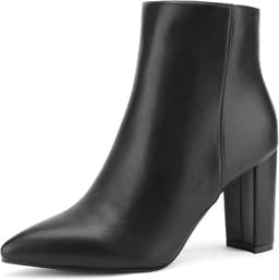 Women's Chunky Heel Ankle Booties