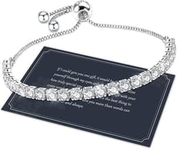 Cubic Zirconia Silver Bracelet
