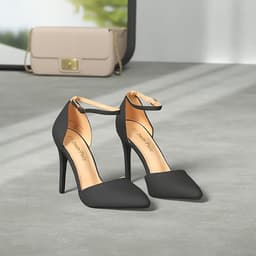 Pointed Toe Ankle Strap High Heel Stiletto Pumps